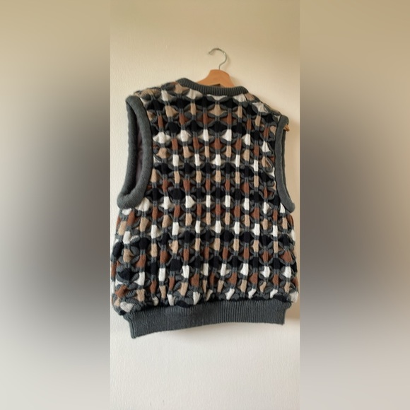 Vintage Reversible Fall knit vest - Picture 5 of 7